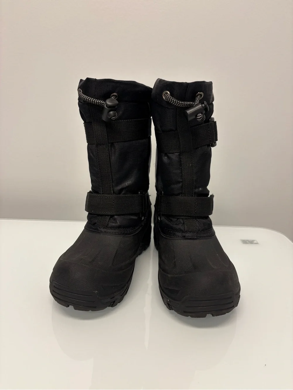 Kids snow boots size 1 boys girls Ice Fields waterproof warm